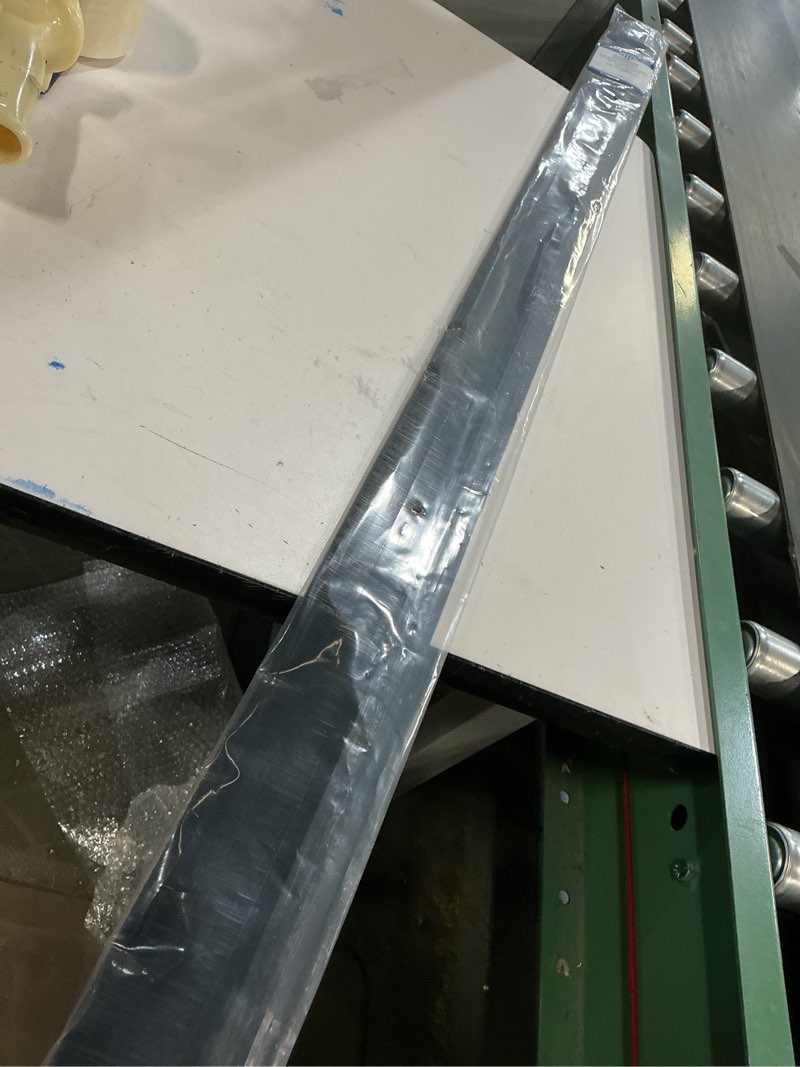 Condition photo showing Good Condition for Door Brush Sweep - Door Sweep for Bottom of Door, Black Screen Door Sweeps for Exterior Doors, Brush Door Seal - 2" Brush x 56" Long 56 Inches Long Black