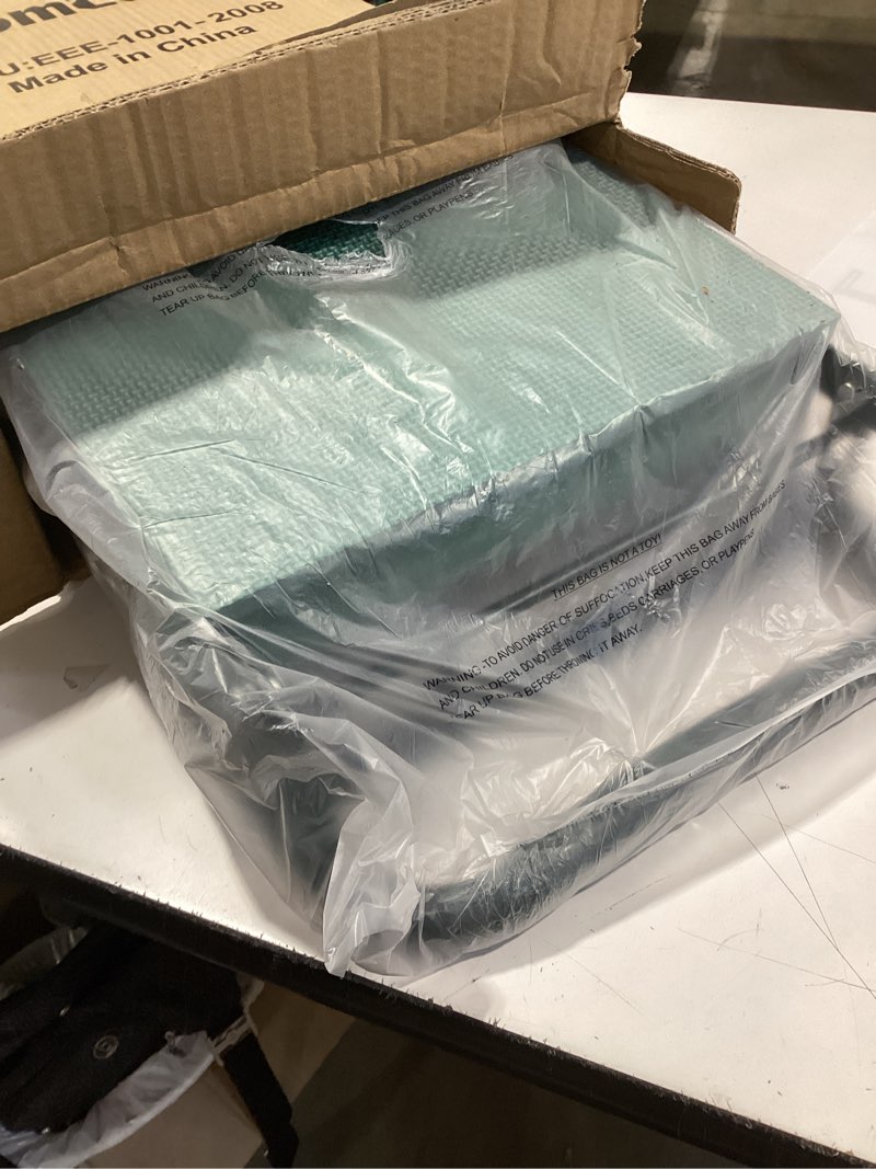 Condition photo showing Good Condition for tomcare garden kneeler and seat 10.64” wider larger soft kneeling pad garden bench with 2 large tool pouches heavy duty garden stool foldable tools gardening gifts for women men gardeners green 10.64" extra-wide kneeling pad