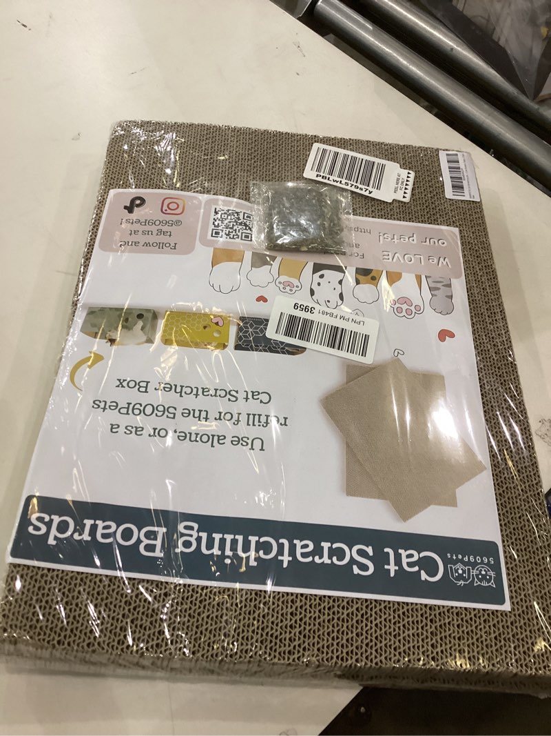 Condition photo showing New/Like New for Cat Scratcher Pad Pack, Cat Scratching Board Refills for 5609Pets Scratcher Box, 17" x 12.5" (2 Pack)