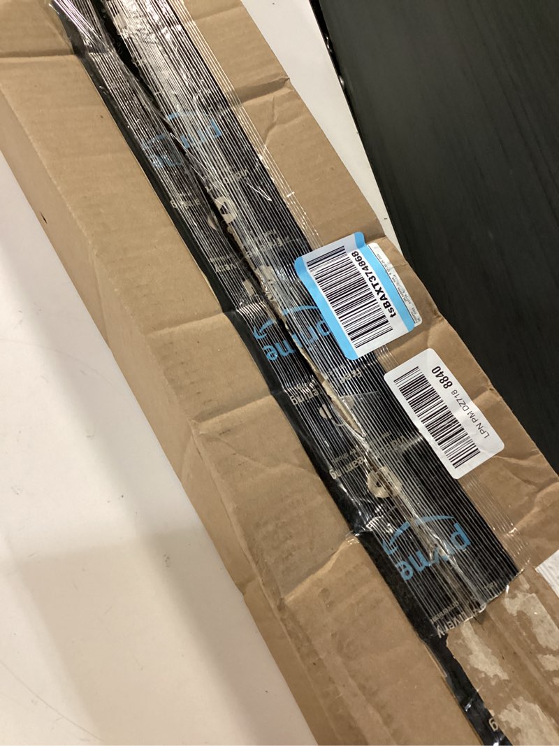 Condition photo showing New/Like New for haton window privacy film decorative frosted glass window film, sun blocking stained glass clings, static cling removable stickers for home door coverings, lattice pattern 29.5" x 118.1" 29.5" x 118.1" clear