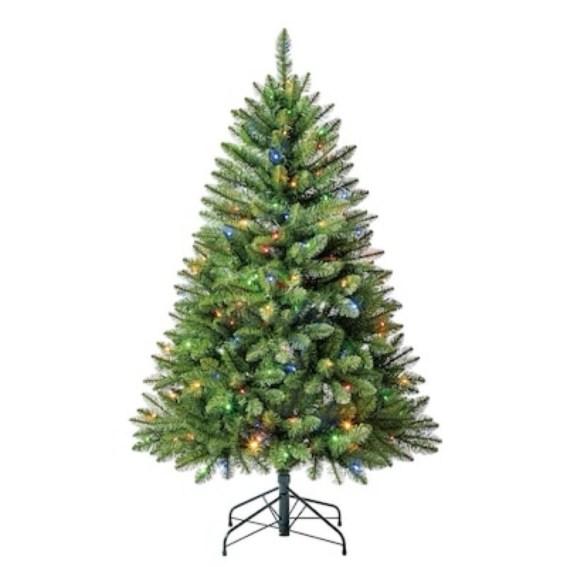 holiday living 5-ft greensboro pre-lit artificial christmas tree with color changing led lights item #6023529 | model #tg50m2389d00