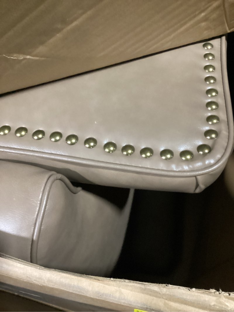 Grayish brown couch incomeplete