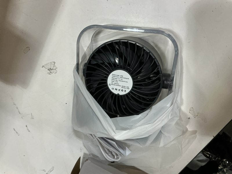 Condition photo showing Good Condition for Rechargeable USB Desk Fan, Quiet Table Fan with Turbo Airflow, 100 Speeds, Digital Display, 90° Rotating, Small Battery Desktop Fans for Bedroom Home Office Travel, Black