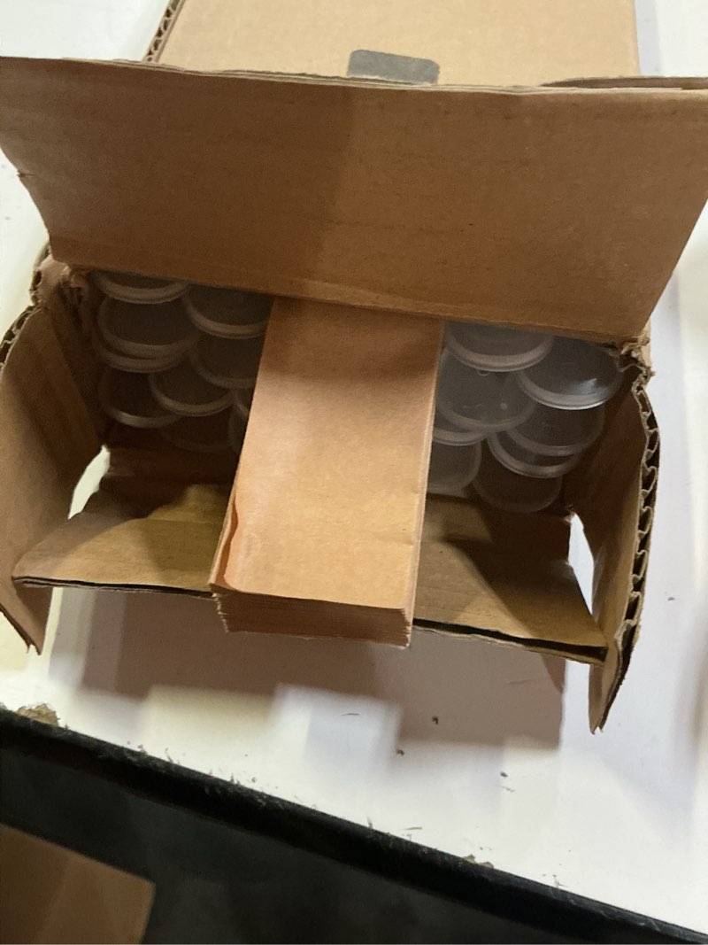 Condition photo showing New/Like New for changshade 6-pack pleated paper temporary shades light filtering cut to size temporary paper blinds for indoor windows of office, bedroom, bathroom, living room, 48" w x 72" h, brown brown 48" x 72"-6pc