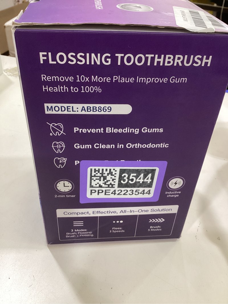Condition photo showing Good Condition for alfelix professional flossing electric toothbrush with water flosser, water flossers for teeth 2 in 1 toothbrush and water flosser combo, sonic electric toothbrush cordless flossing brush (white)