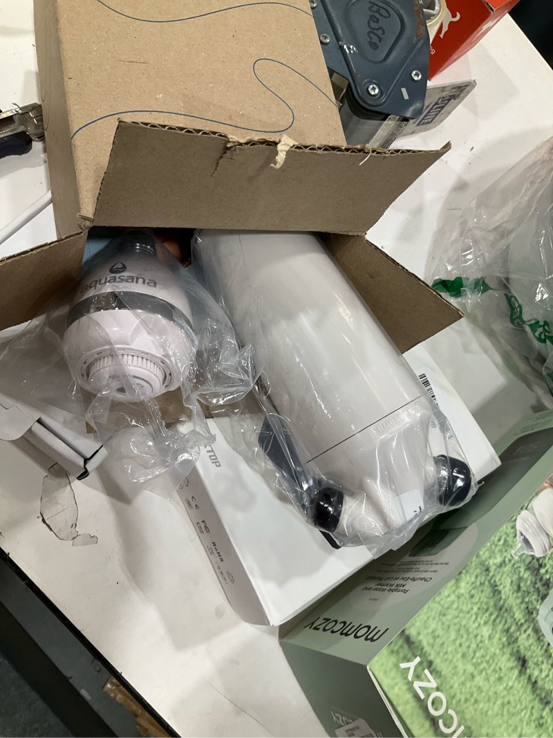 Condition photo showing Good Condition for aquasana shower filter | dermatologist-recommended for softer, healthier skin & hair | proven to reduce 90% of chlorine for 6 months | high pressure | use your own shower head | aq-4100nsh filter w/ no shower head max flow (2.5 gpm)