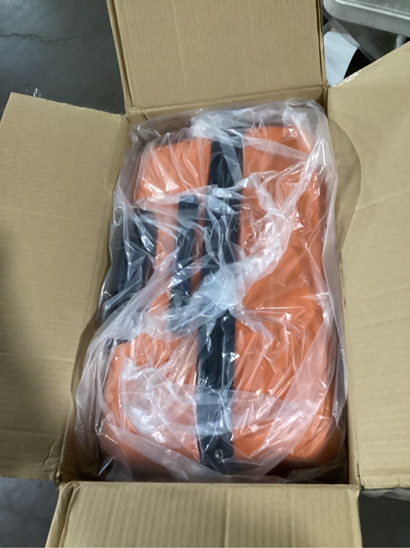 Condition photo showing Good Condition for amazon basics 30" hardside large checked luggage, hardshell suitcase with wheels, expandable for up to 15% more space, with scratch-resistant surface, four multi-directional wheels, orange orange large checked