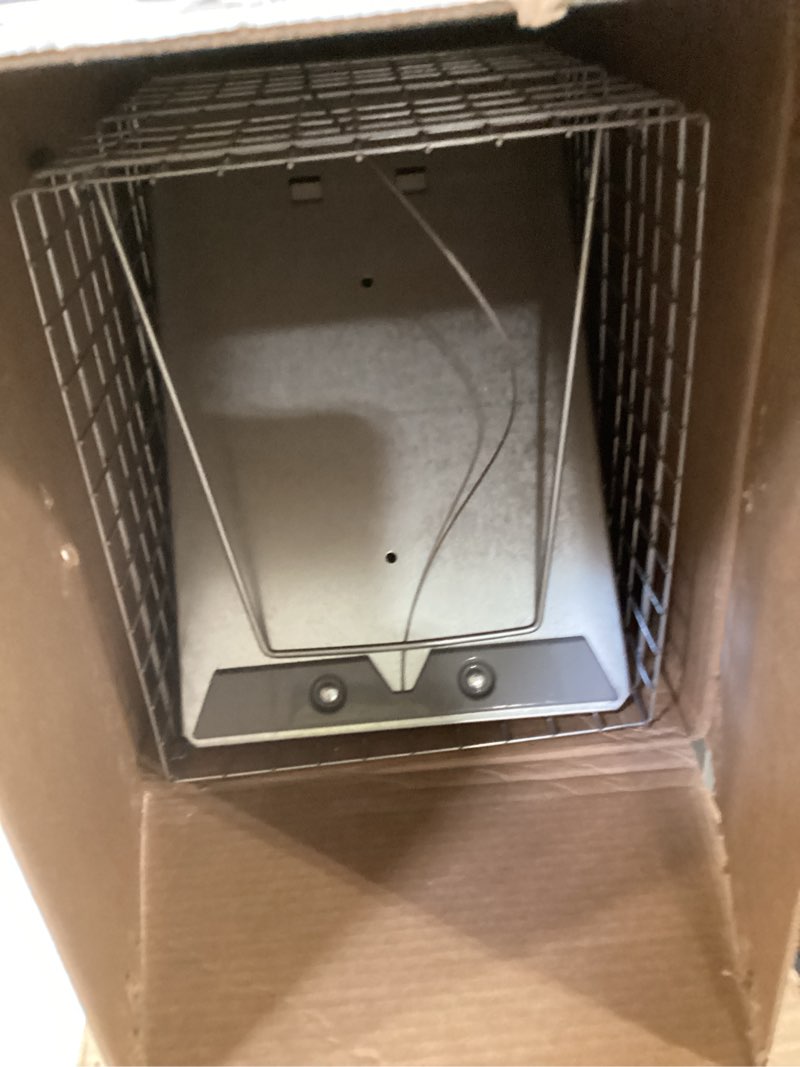Condition photo showing As Is for havahart 1085 large 1-door easy set humane live animal trap for armadillos, cats, groundhogs, muskrats, opossums, raccoons, skunks - havahart live animal cage trap