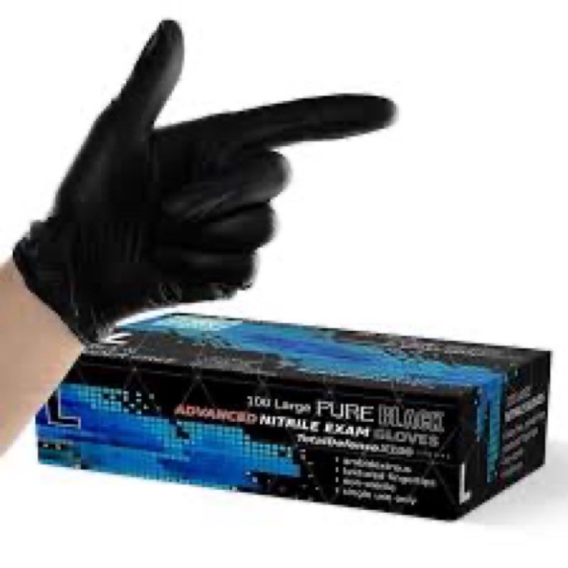 (Box incomplete) Powder free latex examination gloves size L 