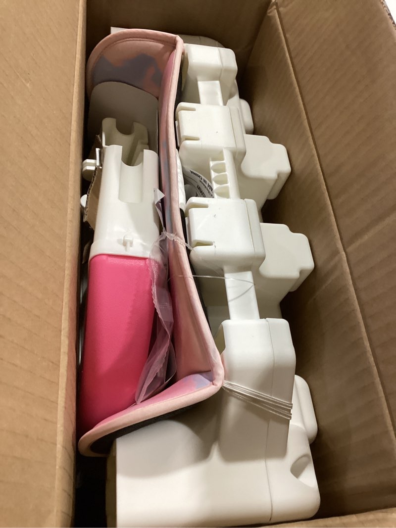 Condition photo showing Good Condition for graco turbobooster 2.0 backless booster car seat, barbie paint, travel booster seat for children ages 4-10, weight 40-100 pounds and height up to 57 inches