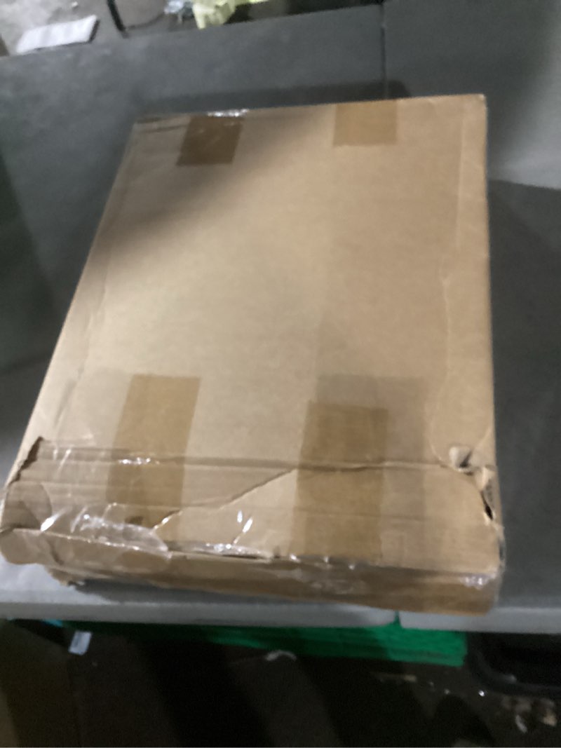 Condition photo showing As Is for White Spandex Tablecloths for 34x34 Inch Square Tables, Stretch Fitted Table Clothes with Pleated Ru