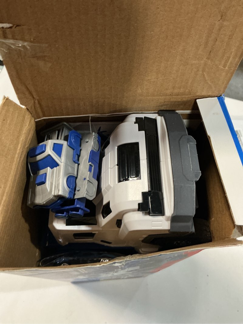 Condition photo showing New/Like New for Toddler Car Truck Toys for 3 4 5 6 7 8 Years Old Boys, Transporter Truck Toy Track Set with 12 Die-Cast Car Toys, Toy Gifts for 3 4 5 6 Year Old Boys Kids Blue White