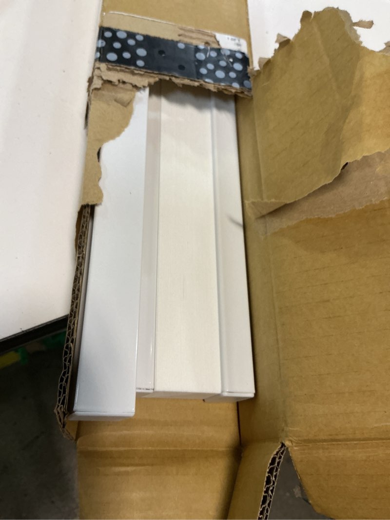 Condition photo showing As Is for dez furnishings cordless 1.5" light filtering cellular shade, 34" w x 72" h, white