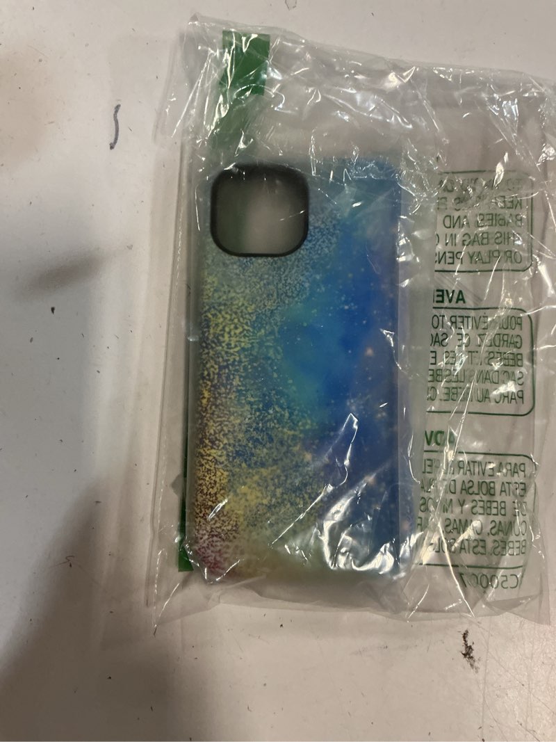 Condition photo showing Good Condition for for iPhone 15 Case - Wireless Charging Compatible - Dual-Layer Hard Shell + Silicone Cover - Shockproof Protective Phone Case with Stylish Designs for Women - Abstract Blue Gold iPhone 15 Abstract Blue Gold