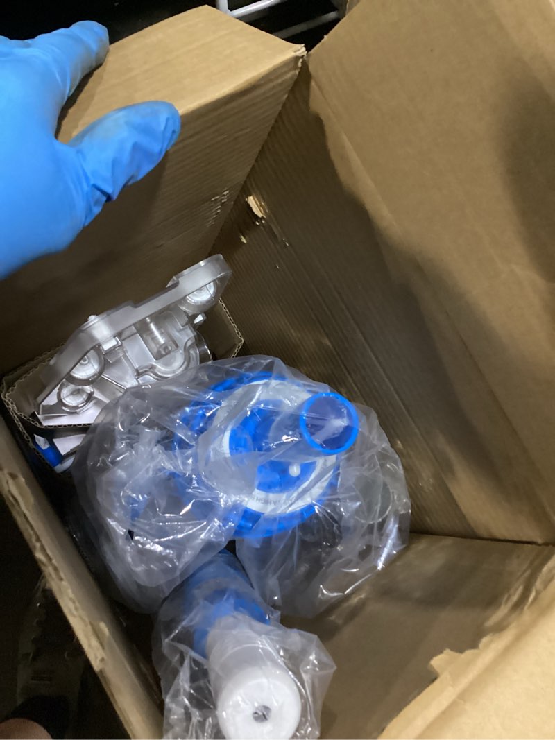 Condition photo showing Good Condition for ogery pool vacuum for above ground pool, 18.5gpm powerful suction, 60mins runtime, telescopic pole cordless pool vacuum for inground pools, rechargeable cordless handheld pool vacuum for spas/hot tubs blue and white