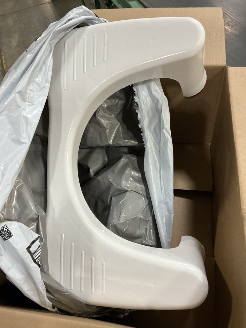 Condition photo showing Good Condition for squatty potty simple curve bathroom toilet stool 7" white