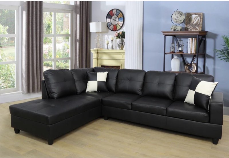 14\" Wide Vegan Leather Reversibie Modela Safa & Chaise 2025.12. 16 08:59 AM CS