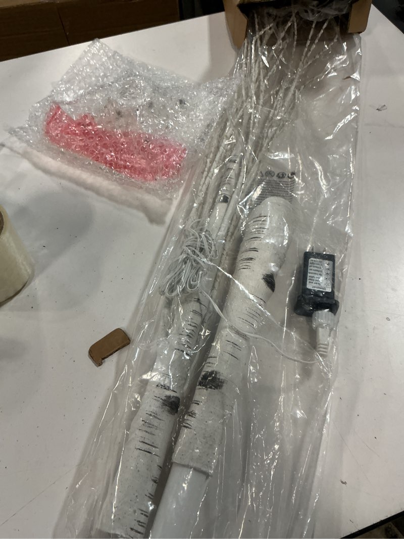 Condition photo showing Good Condition for Lighted Birch Tree 4FT 48 LED Artificial Tree for Decoration Inside and Outside, Home Patio Wedding Festival Christmas Decor, Warm White