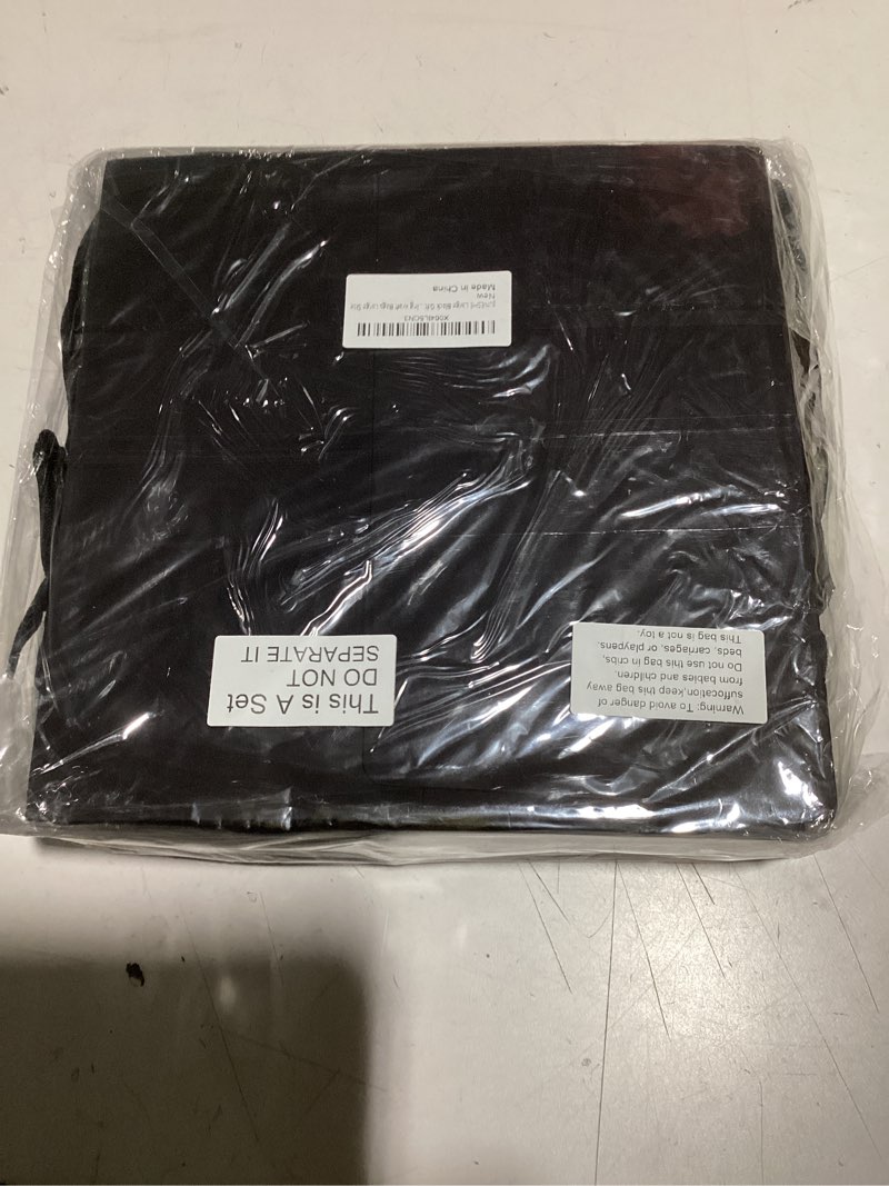 Condition photo showing New/Like New for JUNESHE 12 Pack Black Large Square Gift Bags with Handles & Tissue Paper, 9.84 inches Gift Wrap for Birthday Wedding Party Shopping Presents Anniversary Black TissuePaper