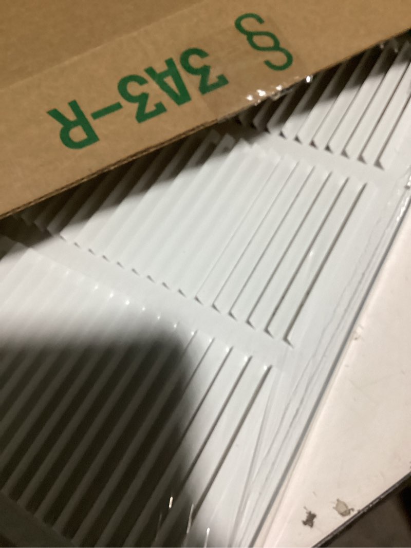 Condition photo showing New/Like New for Fits 24x14 Duct Opening | Steel Return Air Grille by Handua | Vent Cover Grill for Sidewall and Ceiling | White | HVAC Cold Air Intake Grille | Outer Dimensions: 25.75"W X 15.75" 1 24"W x 14"H [Duct Opening]
