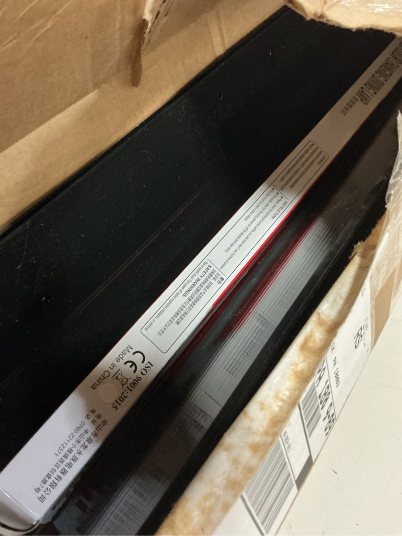 Condition photo showing As Is for sieral aquarium lids polycarbonate greenhouse panels canopy with led light 29 x 11.38 x 0.12 inch for 20/29/37 gallon without center brace aquariums cover fish tank lid (black)