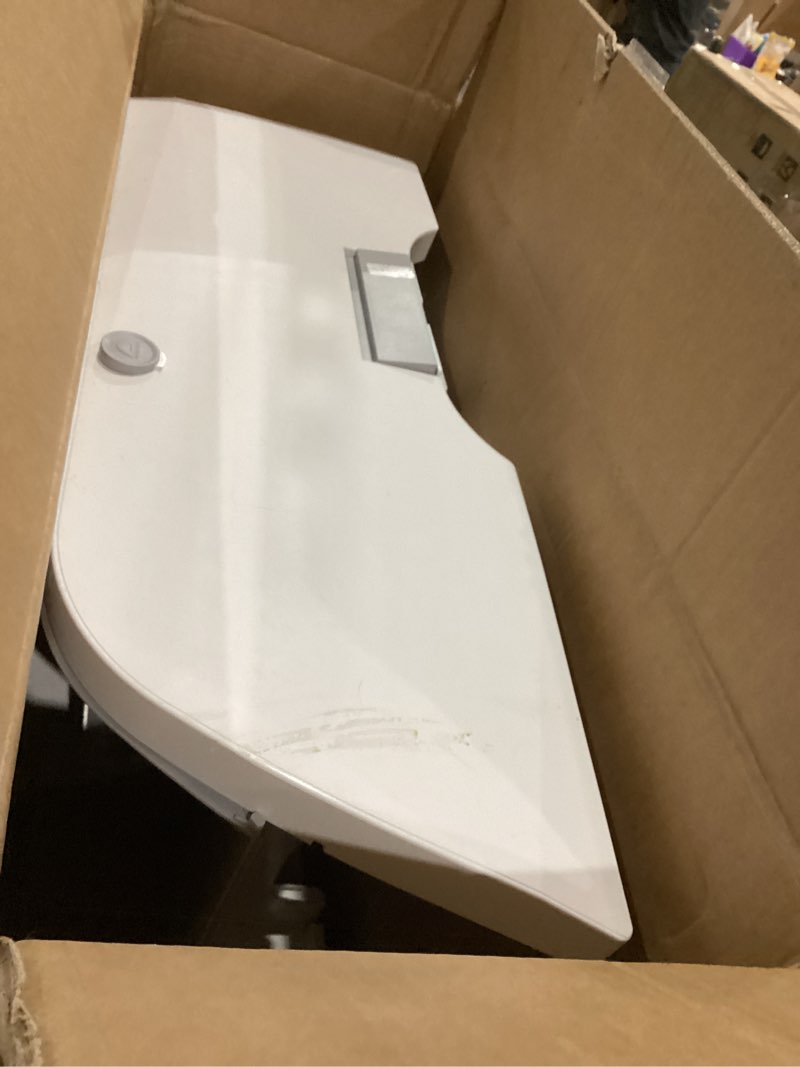 Condition photo showing As Is for S6 Self Cleaning Litter Box, Upgraded Automatic Cat Litter Box Self Cleaning That Can Use Clumping Cat Litter, Open Design with Cats Taking to It Immediately, Anti Pinch and Odorless(Light Gray) Light gray without canopy