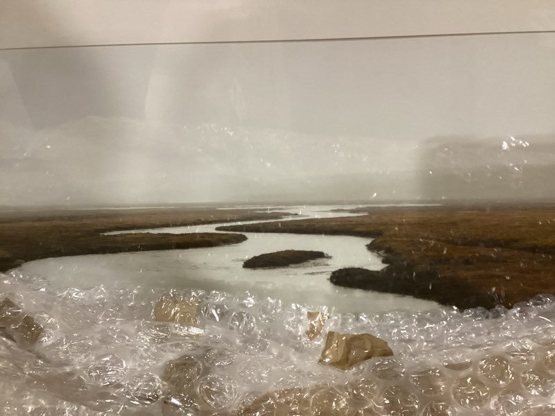 Condition photo showing New/Like New for Pottery Barn Estuary in the Mist by Meg Haywood 44 by 32