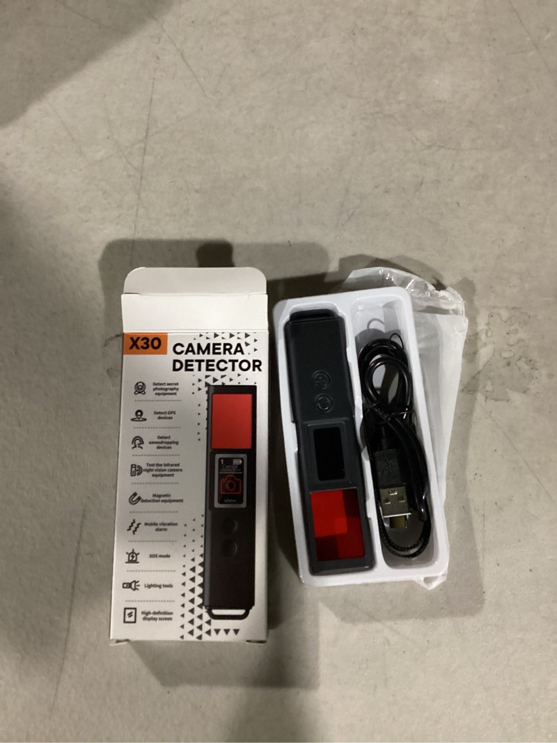 Condition photo showing Good Condition for Hidden Camera Detectors, Spy Camera Detectors, 2025 Upgraded Device Finder for Hotels Car Office Home Travel Meetingroom, Signal Scanner Mini Design, 8 Levels Sensitivity 9 Modes, 25H Working Time Black