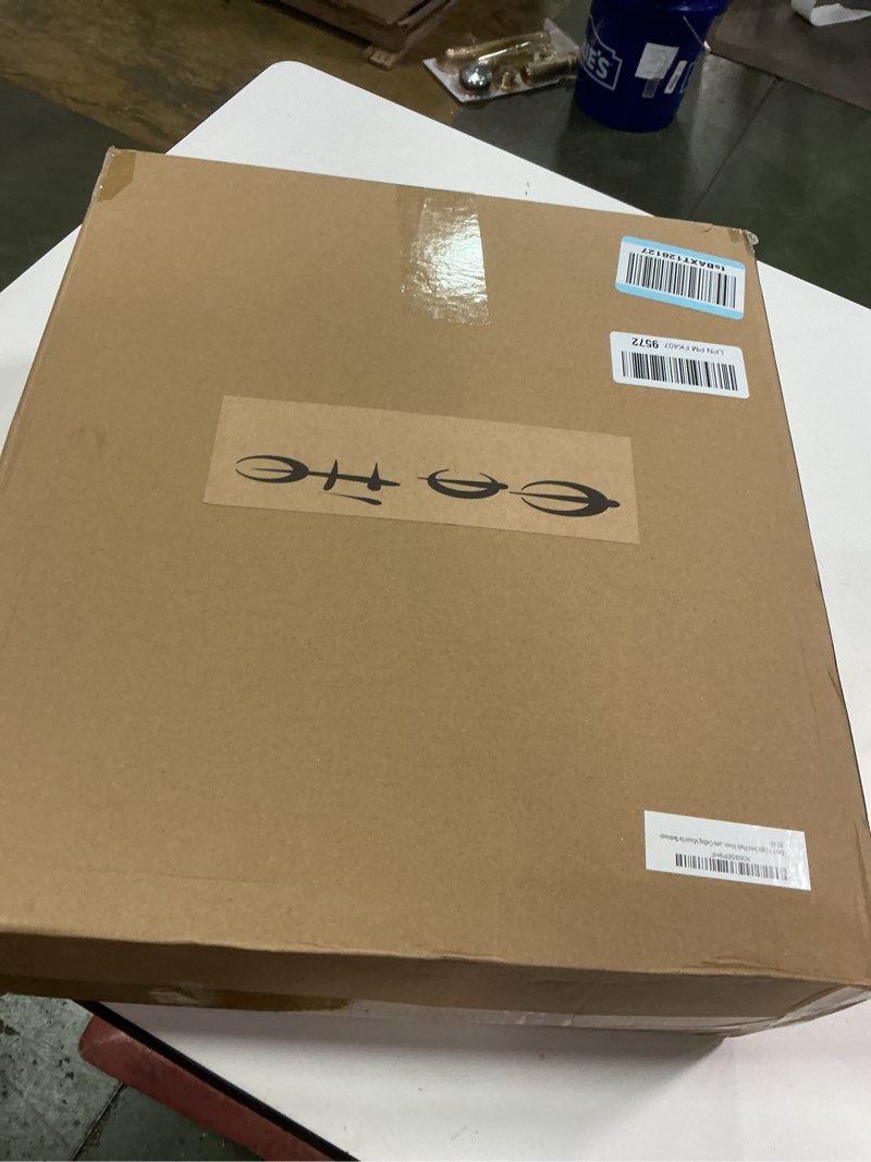 Condition photo showing New/Like New for 6-Light Semi Flush Mount Ceiling Light, Matte Black Ceiling Light Fixture, Farmhouse Kitchen Light Fixtures with Clear Glass Shades, Dining Room Light Fixtures Ceiling Mount for Bedroom