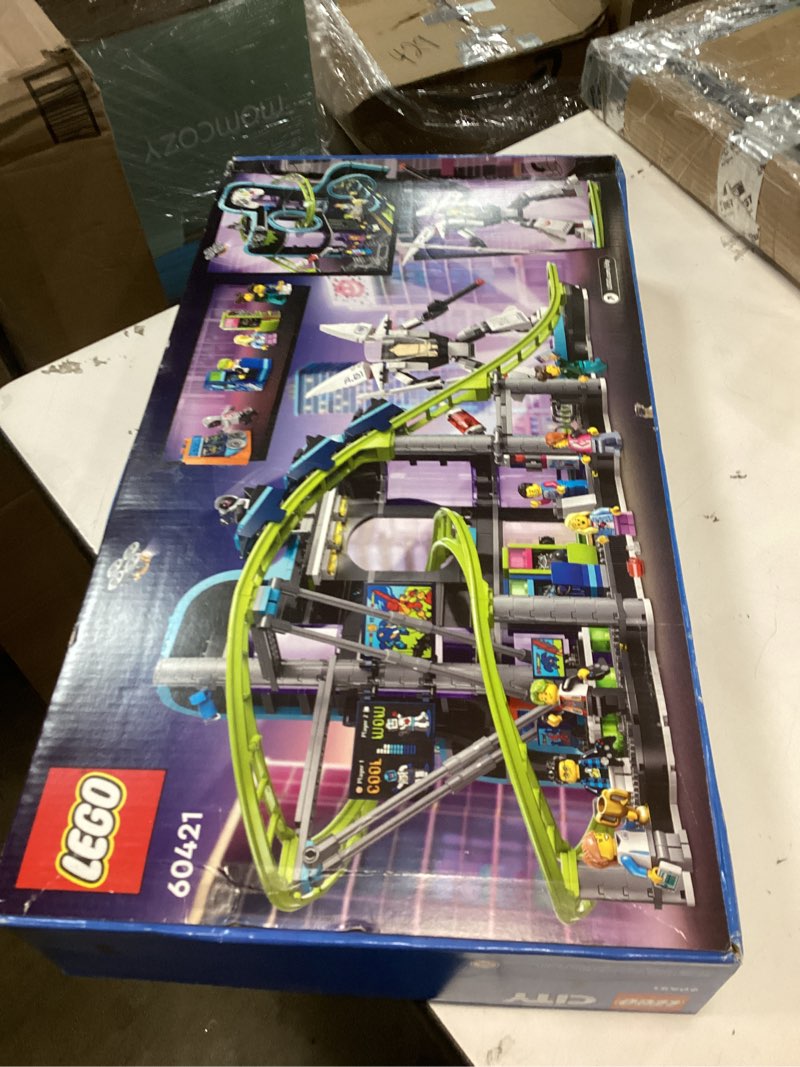 Condition photo showing New/Like New for LEGO City Robot World Roller Coaster Building Set - Kids Engineering Toy with Posable Mech Suit for Boys & Girls, Ages 8+ - Gift Ideas for Christmas - 60421