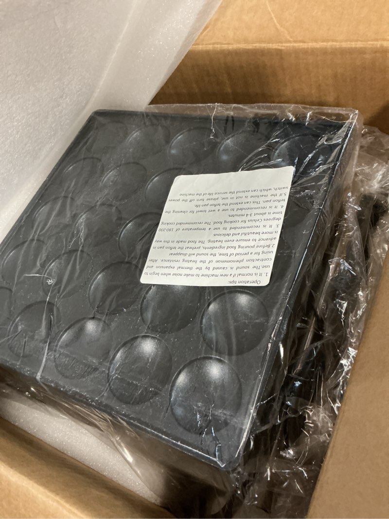 Condition photo showing Good Condition for 110V US Commercial 25PCS Mini Pancake Maker,950W Mini Dutch Pancake Maker,Non-stick,Dutch Poffertjes Grill,Stainless Steel,Breakfast,Snacks,Desserts.