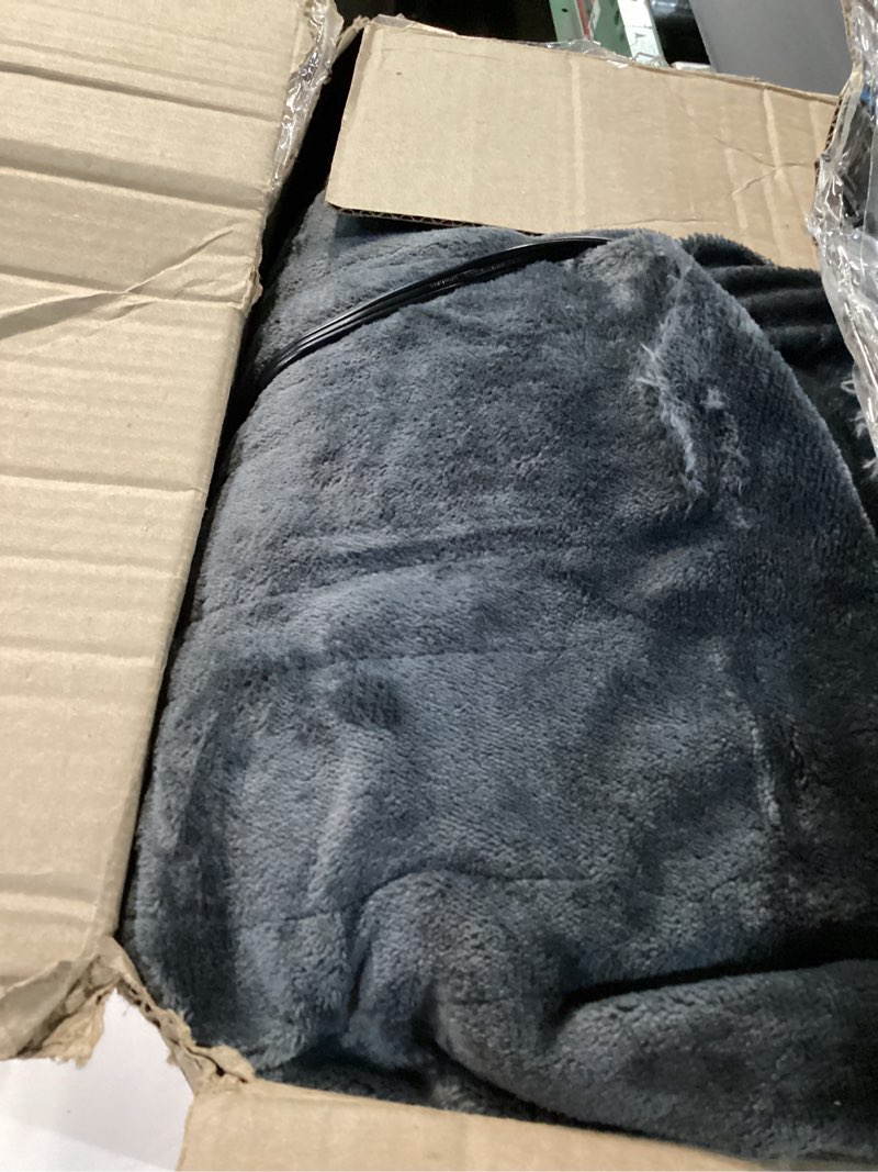 Condition photo showing Good Condition for Electric Heated Blanket Full Size 72x84 Inch - Super Soft Flannel, 10 Heat Settings, 1-12H Auto Shut Off, Machine Washable, Easy Controller, Perfect for Winter Warmth - Charcoal Gray 01-charcoal Gray 72"x84"(Full Size)