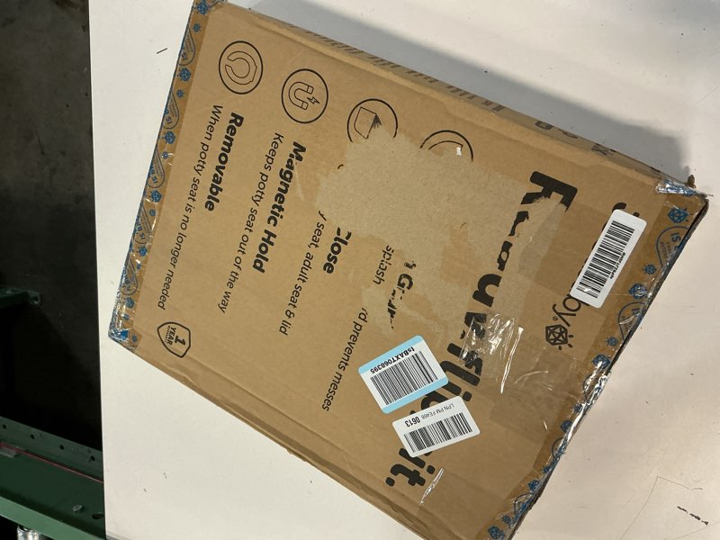 Condition photo showing New/Like New for Quick Flip Toilet Seat with Built-in Potty & Splash Guard for Toddler Training, Slow Close - Jool Baby (Elongated)