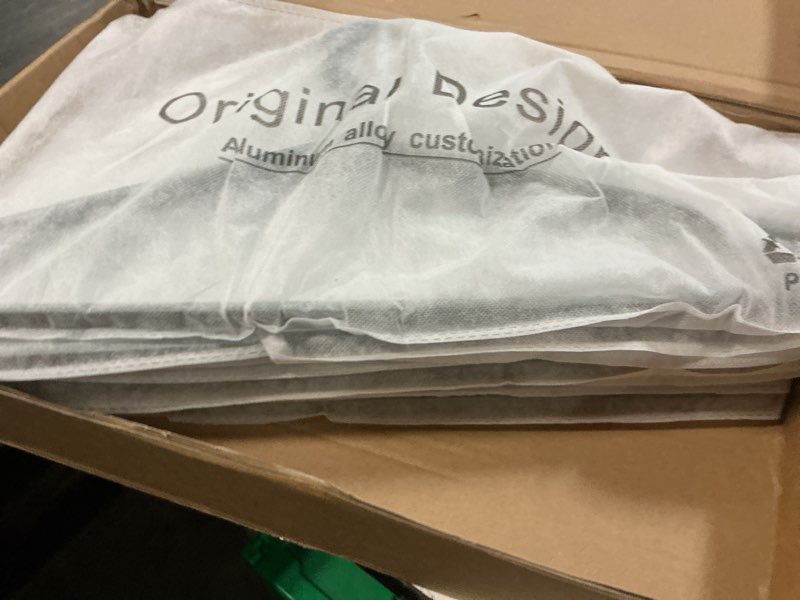 Condition photo showing Good Condition for premium matte titanium gray aluminum coat hangers 6 piece set, 16.5” extra smooth & durable metal shirt dress hanger,aluminum alloy hanger,clothing support,clothing hang gray thick hanger?6?