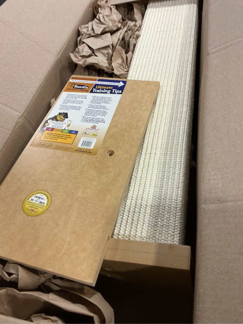 Condition photo showing Good Condition for smartcat ultimate scratching post – beige, large 32 inch tower - sisal fiber, simple design - for all cats