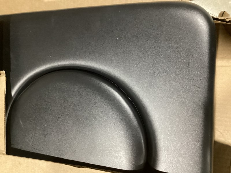 Condition photo showing Good Condition for pu commode seat cushion universal fit toilet chair, sponge padded soft pad for bedside commode seat,with two white snaps and screws. commode chair, cover shower wheelchair