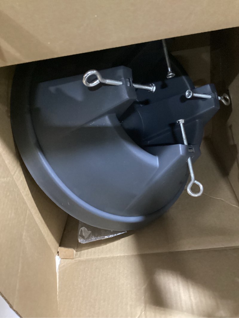 Condition photo showing Good Condition for Plastic Christmas Tree Stand with Screw Fastener, Grey Gray