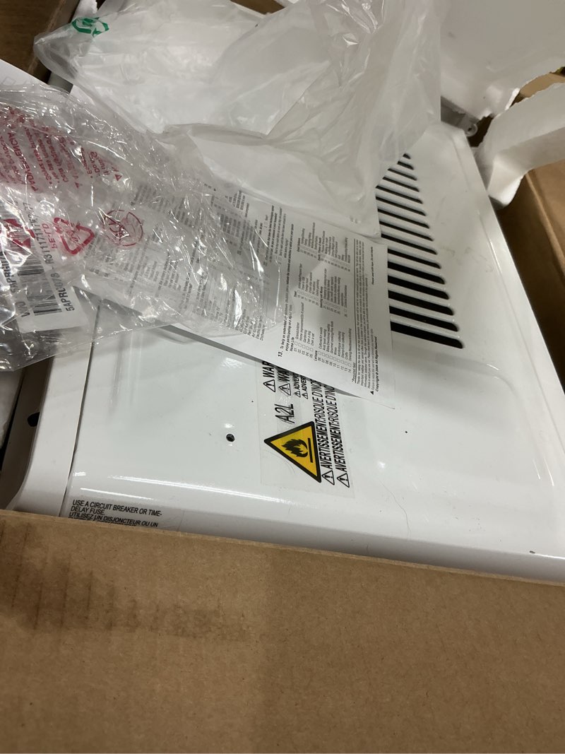 Condition photo showing New/Like New for lg 6000 btu window air conditioner[2024 new] remote control, wifi enabled works with lg thinq, alexa, hey google, washable filer ultra-quiet cools small room up to 250 sq.ft ac unit white lw6024rsmx white 6,000 btu