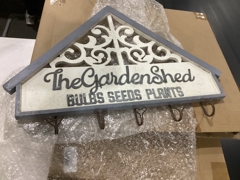 The gardenshed hanging wall sign with hooks