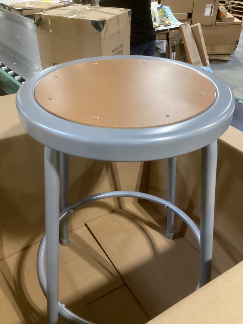 alera industrial metal shop stool aleis6624g each