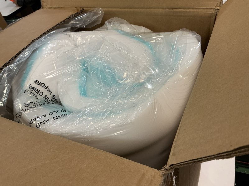Condition photo showing Good Condition for bedlore 4-inch king mattress topper for back pain - dual layer medium support (2" gel memory foam + 2" cooling fluffy pillow top pad), breathable & pressure relief (white) white king
