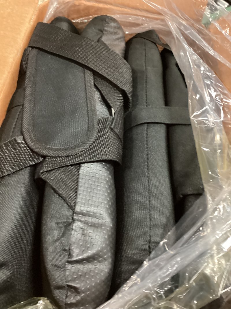 Condition photo showing Good Condition for Sportneer Stadium Seats with Back Support: 6 Reclining Position Folding Bleacher Chairs with Back and Cushion - Padded Bleacher Seats with Shoulder Strap & Storage pocket for Events, Outdoors, Camping