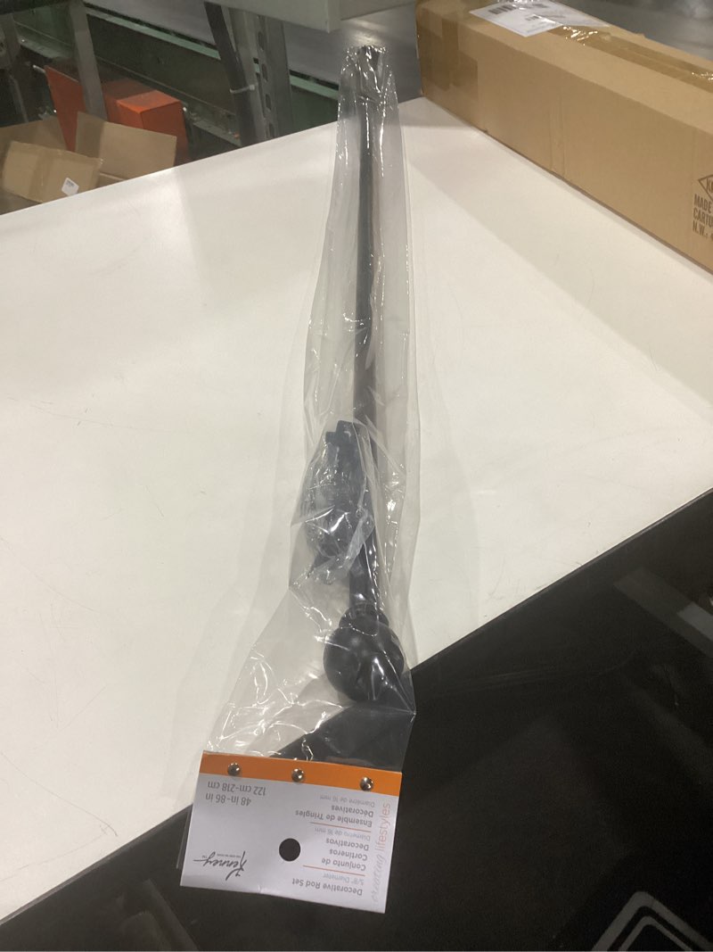 Condition photo showing New/Like New for Kenney Chelsea 5/8  Standard Decorative Window Curtain Rod  48-86   Oil Rubbed Bronze