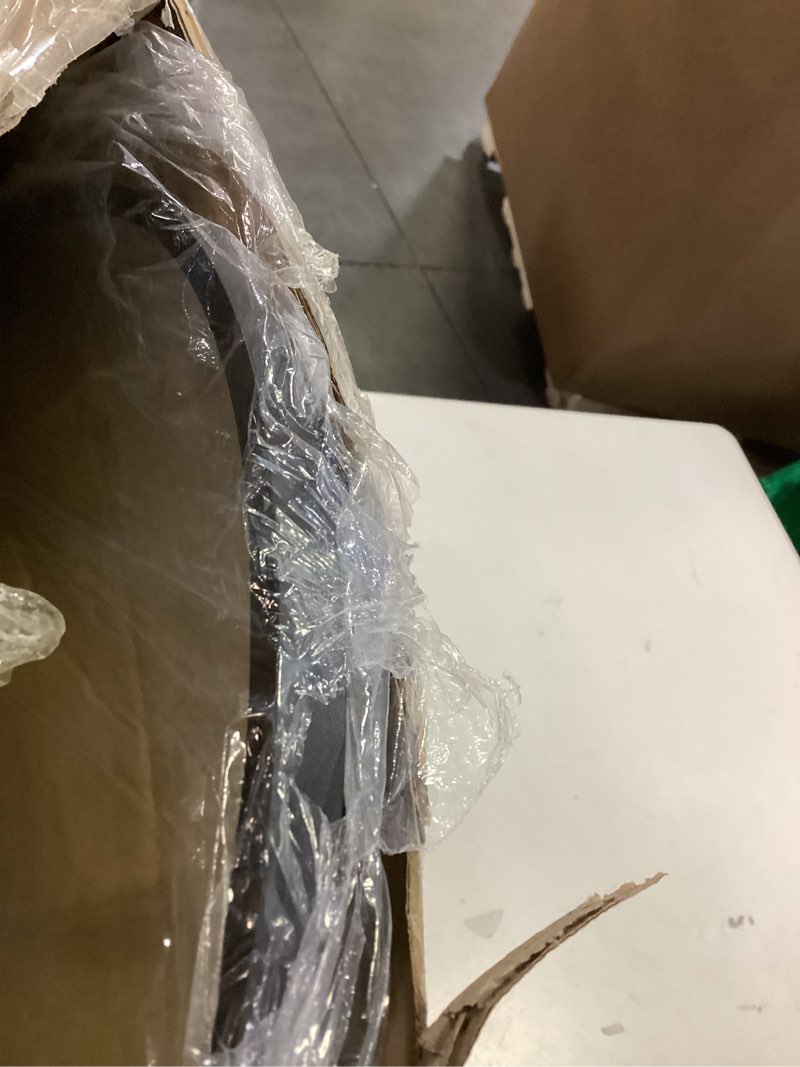 Condition photo showing New/Like New for Delma Arched Mirror Full Length,Standing Mirror Full Body,Large Floor with Stand for Wall Entryway Door Bedroom Bathroom Living Room Black Frame 56"L x 15"W