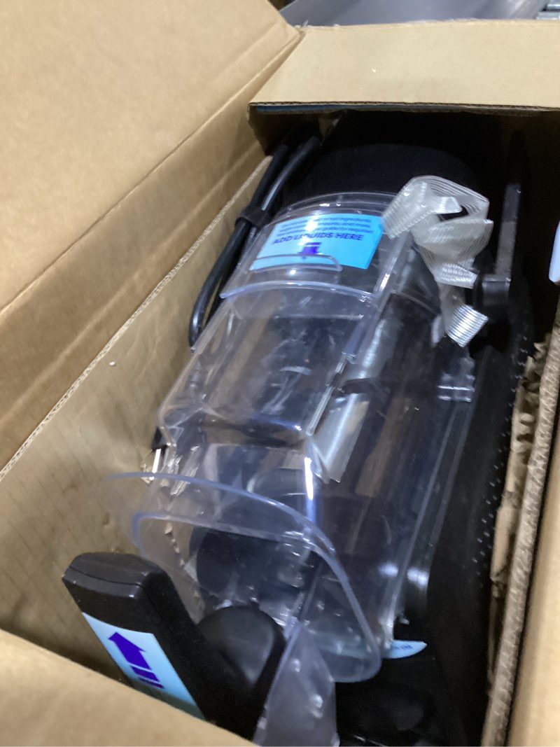 Condition photo showing As Is for iceman by chefman slush-ease max 90oz slushie machine, 64oz liquid capacity frozen drink maker & slushy machine with 5 presets and led display, perfect for frozen margaritas, frappes, smoothies 90 oz black