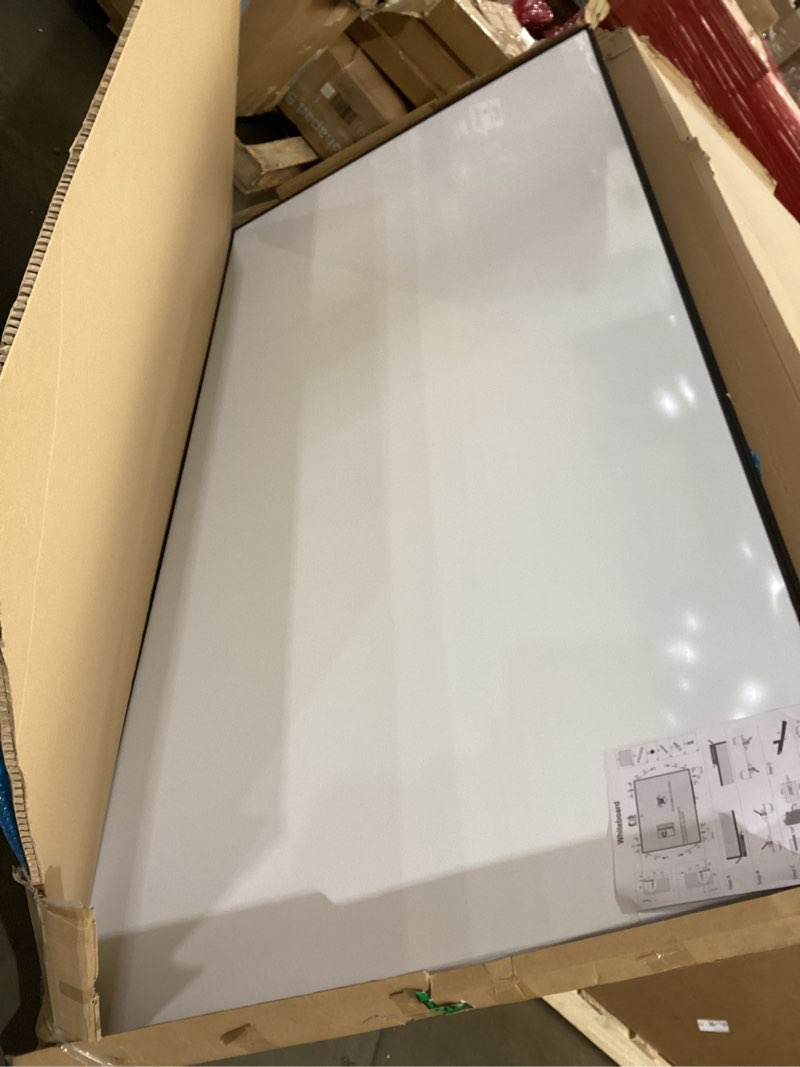 8’x4’ Whiteboard(Black). Model: V61612222107 (has damage)