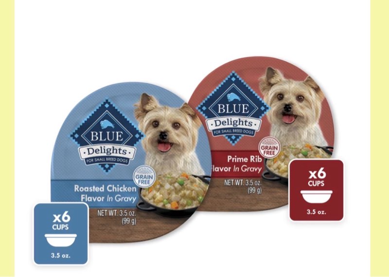 BBD: Nov 27 2025- Blue buffalo wet dog food, 12 cups chicken and prime rib 