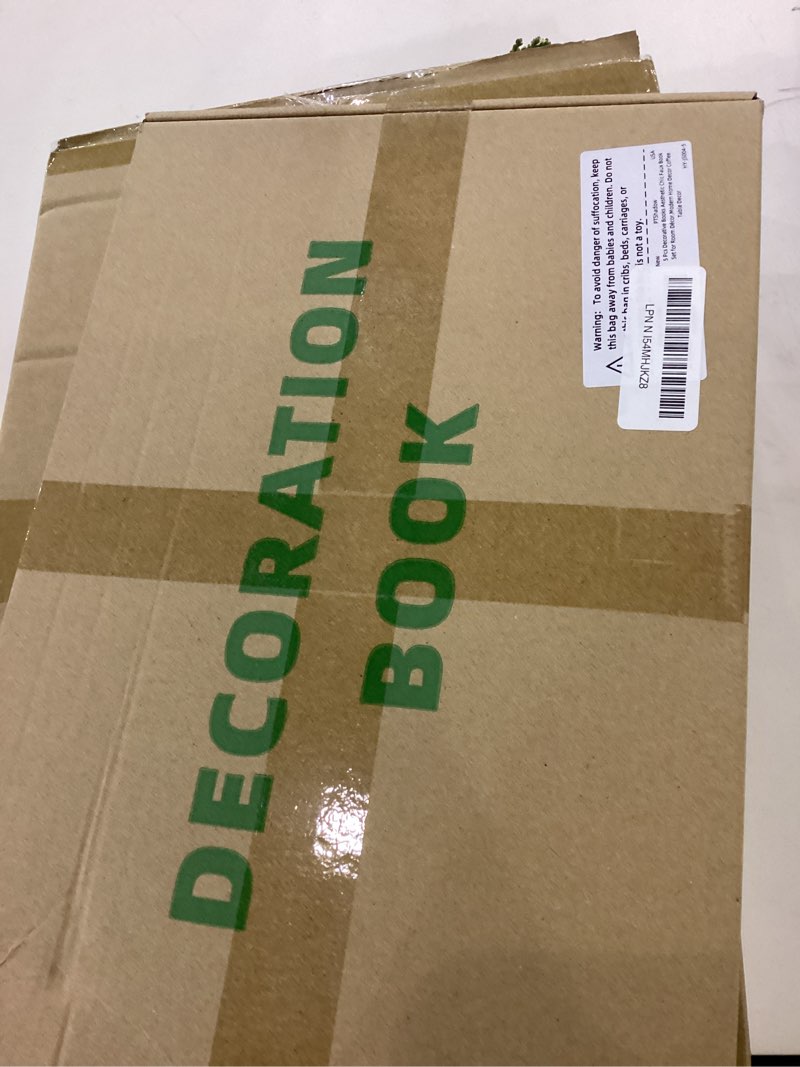 Condition photo showing New/Like New for PTShadow 5 Pcs Decorative Books Aesthetic Chic Faux Book Set for Room Décor,Modern Home Decor Coffee Table Decor