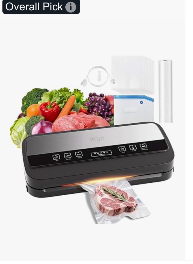 vacuum sealer machine, 95kpa vacuum sealer for food with bags storage and built-in cutter,food vacuu