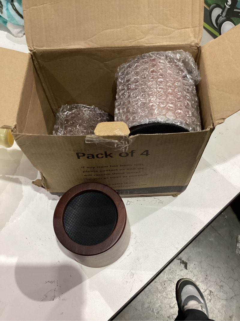 SIMILAR TO OneDream Wood Bed Furniture Risers Blocks - 4 inch Set of 4 Bed Risers, Heavy Duty Solid Wood Round Risers, Sofa Riser with Non-Slip Pad, Create Storage Space and Easy Cleaning for The Sweeper